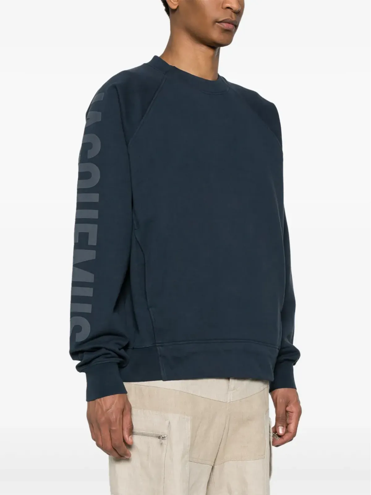 Jacquemus Le Sweatshirt Typo ロゴプリントトップ - ブルー - 画像3