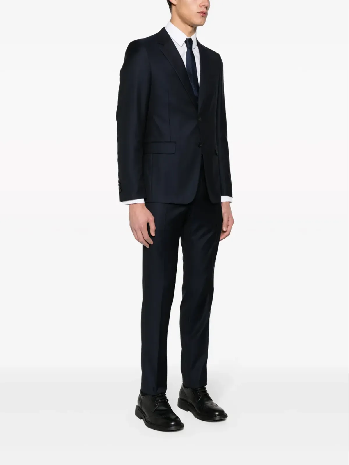 Prada シングルブレスト ヴァージンウール スーツ - ブルー - 画像3