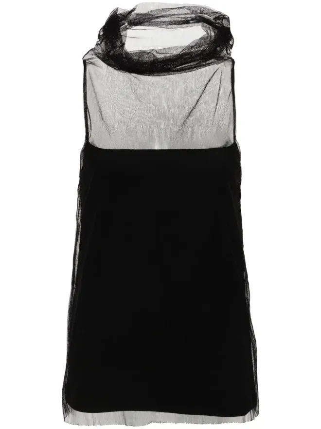 Fabiana Filippi Fabiana Filippi ロールネック チュールトップの商品画像