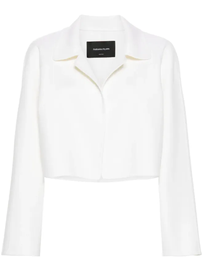 Fabiana Filippi Fabiana Filippi フェルテッド クロップド ジャケットの商品画像