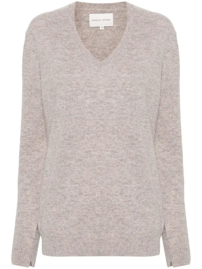 Loulou de Saison LouLou de Saison Serafini Vネック カシミヤ ジャンパーの商品画像