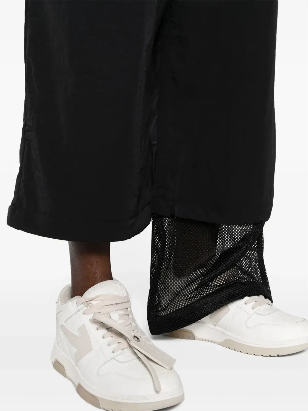 Off-White ハイウエスト ワイドレッグパンツ - ブラック - 画像5