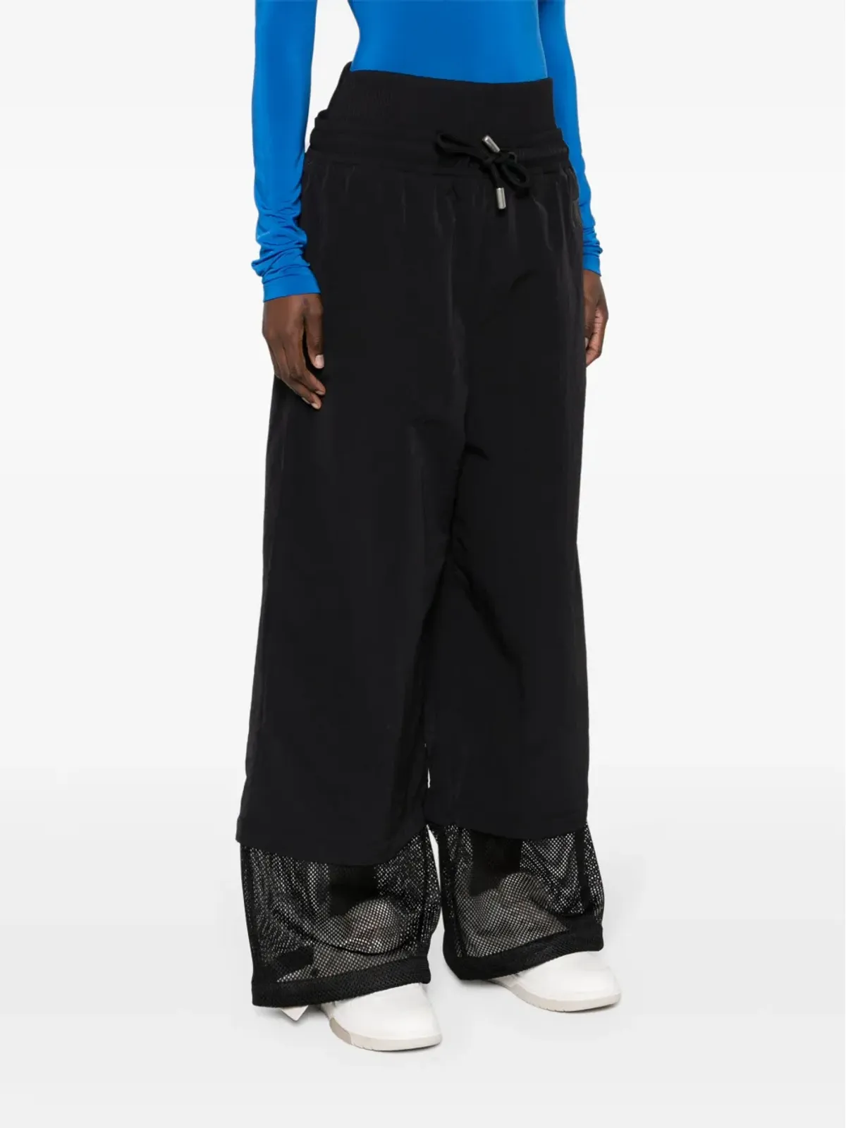 Off-White ハイウエスト ワイドレッグパンツ - ブラック - 画像3