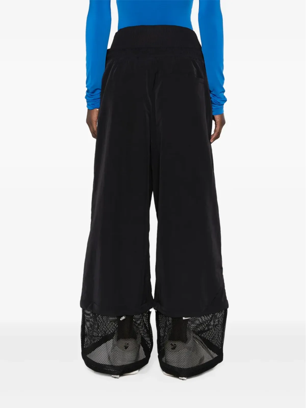 Off-White ハイウエスト ワイドレッグパンツ - ブラック - 画像4
