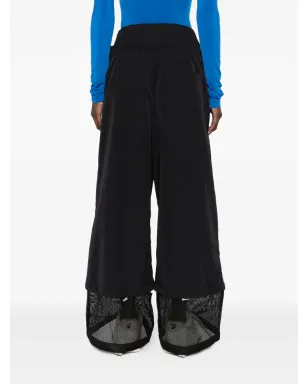Off-White ハイウエスト ワイドレッグパンツ - ブラック - サムネイル4