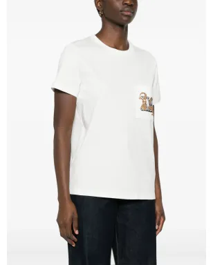 Max Mara グラフィックプリント コットン Tシャツ - ホワイト - サムネイル3