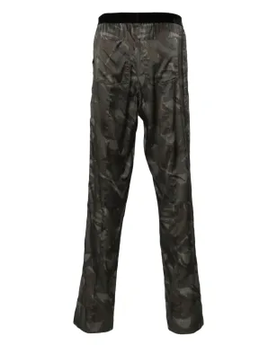 TOM FORD カモフラージュ サテン パジャマパンツ - グリーン - サムネイル2