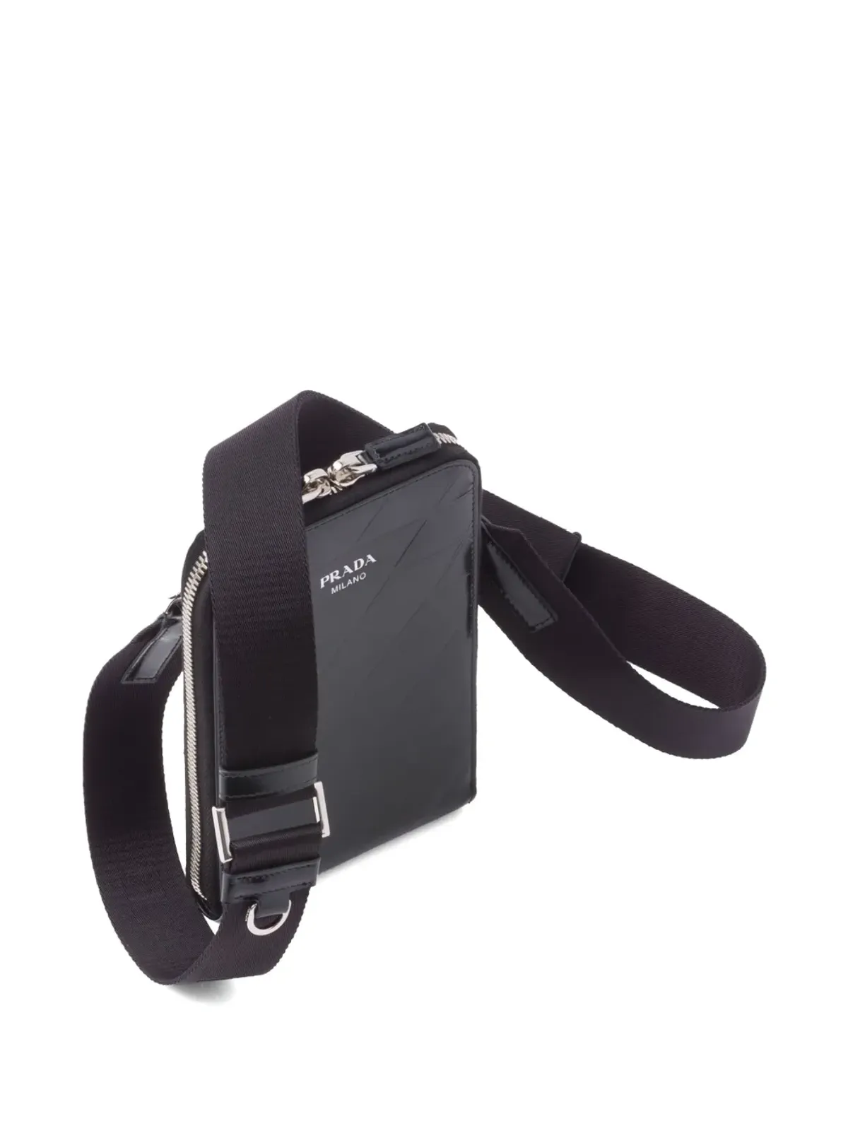 Prada トライアングルロゴ レザー 携帯電話ケース - 画像4