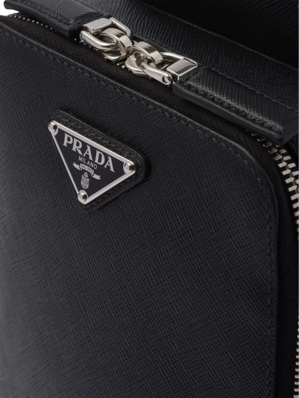 Prada ブリックレザー ショルダーバッグ - 画像5