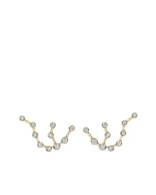 Logan Hollowell 14K イエローゴールド アクエリアス コンステレーション ダイヤモンド イヤリング - サムネイル1