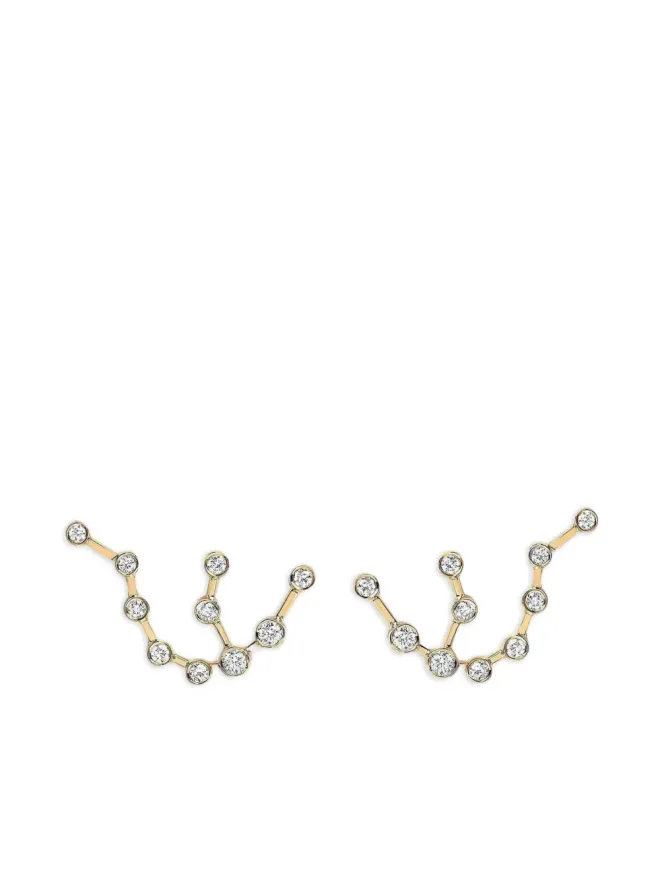 Logan Hollowell Logan Hollowell 14K イエローゴールド アクエリアス コンステレーション ダイヤモンド イヤリングの商品画像