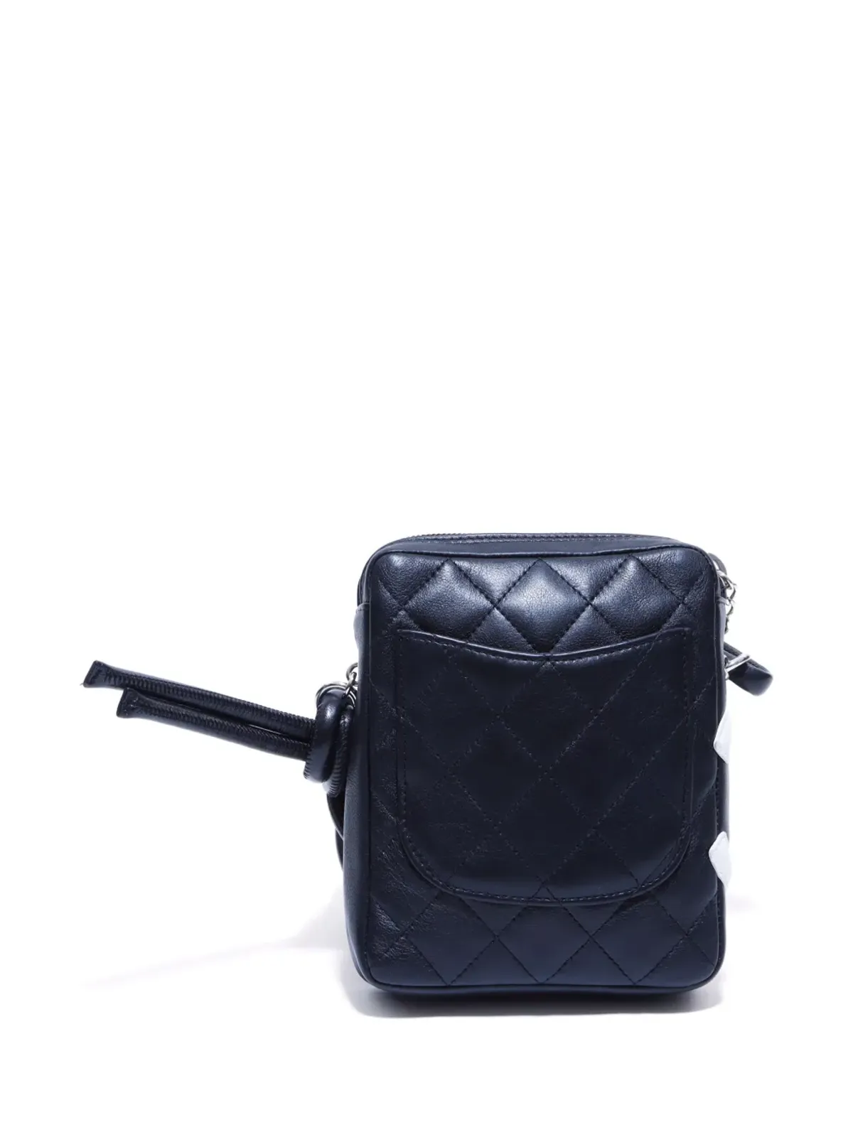 CHANEL ビンテージ 2004-2005 カンボンライン ミニジップ付き クロスボディバッグ - ブラック - 画像2