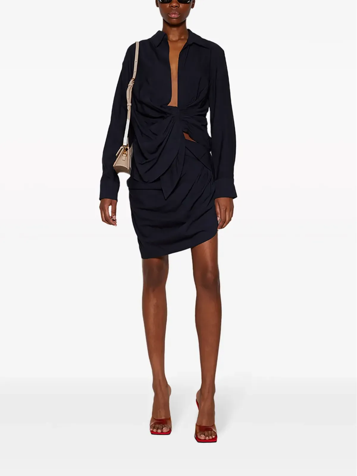 Jacquemus ラ・ミニ ジュペ サウダデ ドレープスカート - ブルー - 画像2