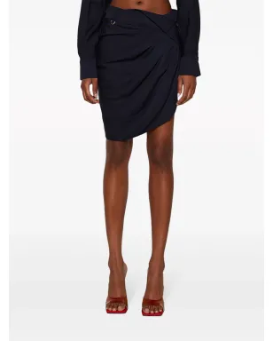 Jacquemus ラ・ミニ ジュペ サウダデ ドレープスカート - ブルー - サムネイル3