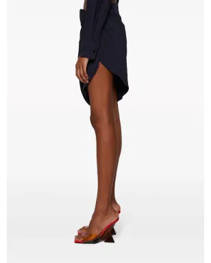 Jacquemus ラ・ミニ ジュペ サウダデ ドレープスカート - ブルー - サムネイル4