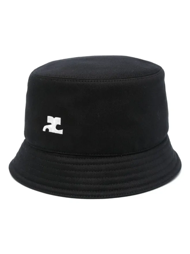 Courrèges Courrèges シグネチャー ロゴアップリケ バケットハットの商品画像