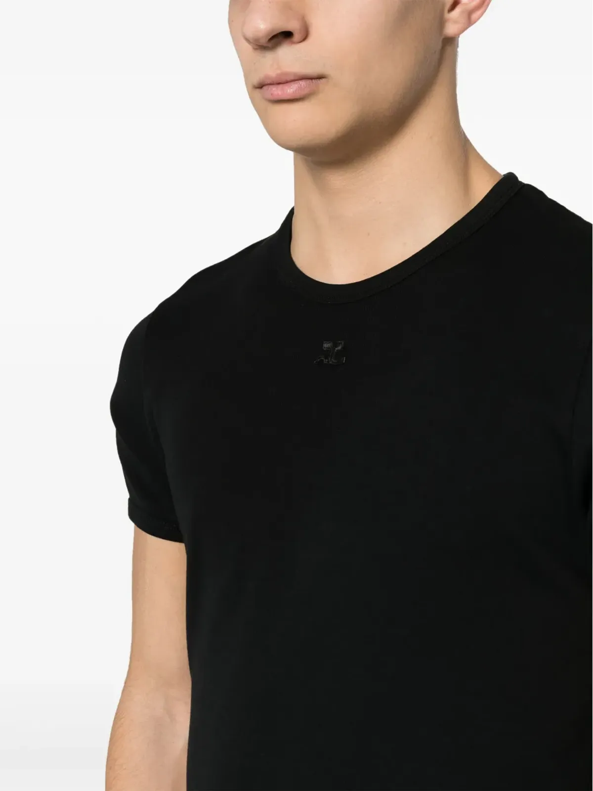Courrèges ロゴアップリケ Tシャツ - 画像5
