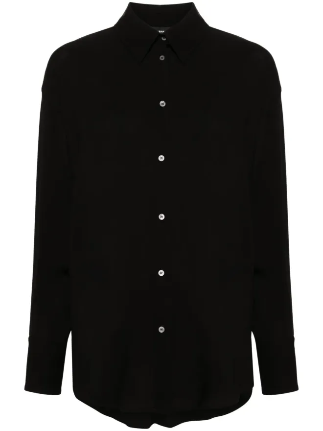 Fabiana Filippi Fabiana Filippi ボタン付きクレープシャツ - ブラックの商品画像