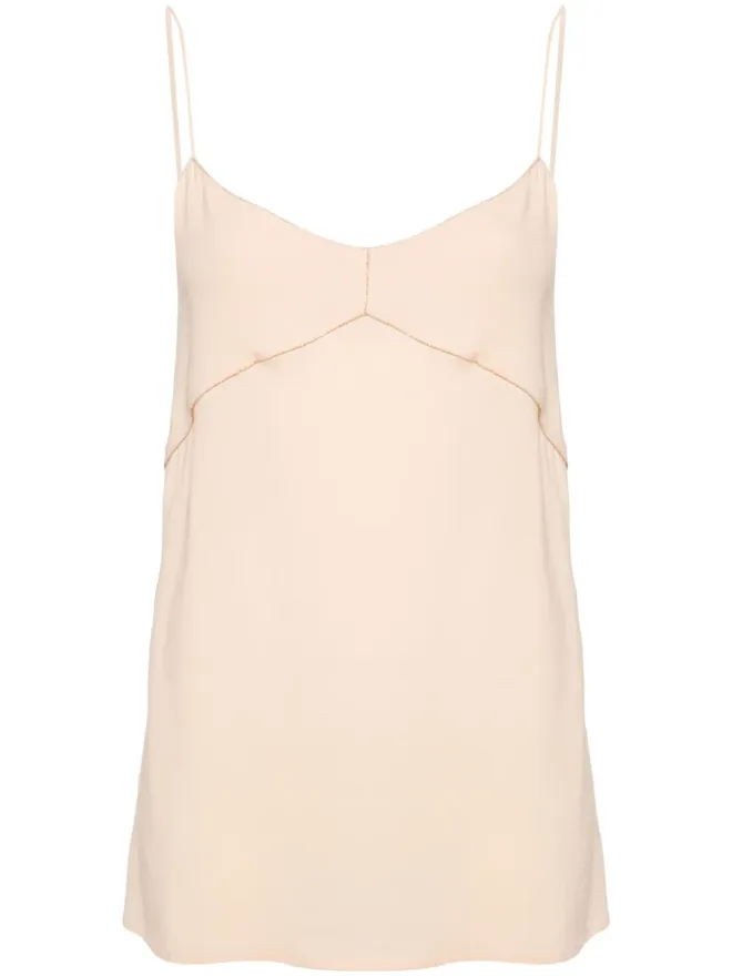 Fabiana Filippi Fabiana Filippi ビーズ飾り付き クレープ地 タンクトップの商品画像