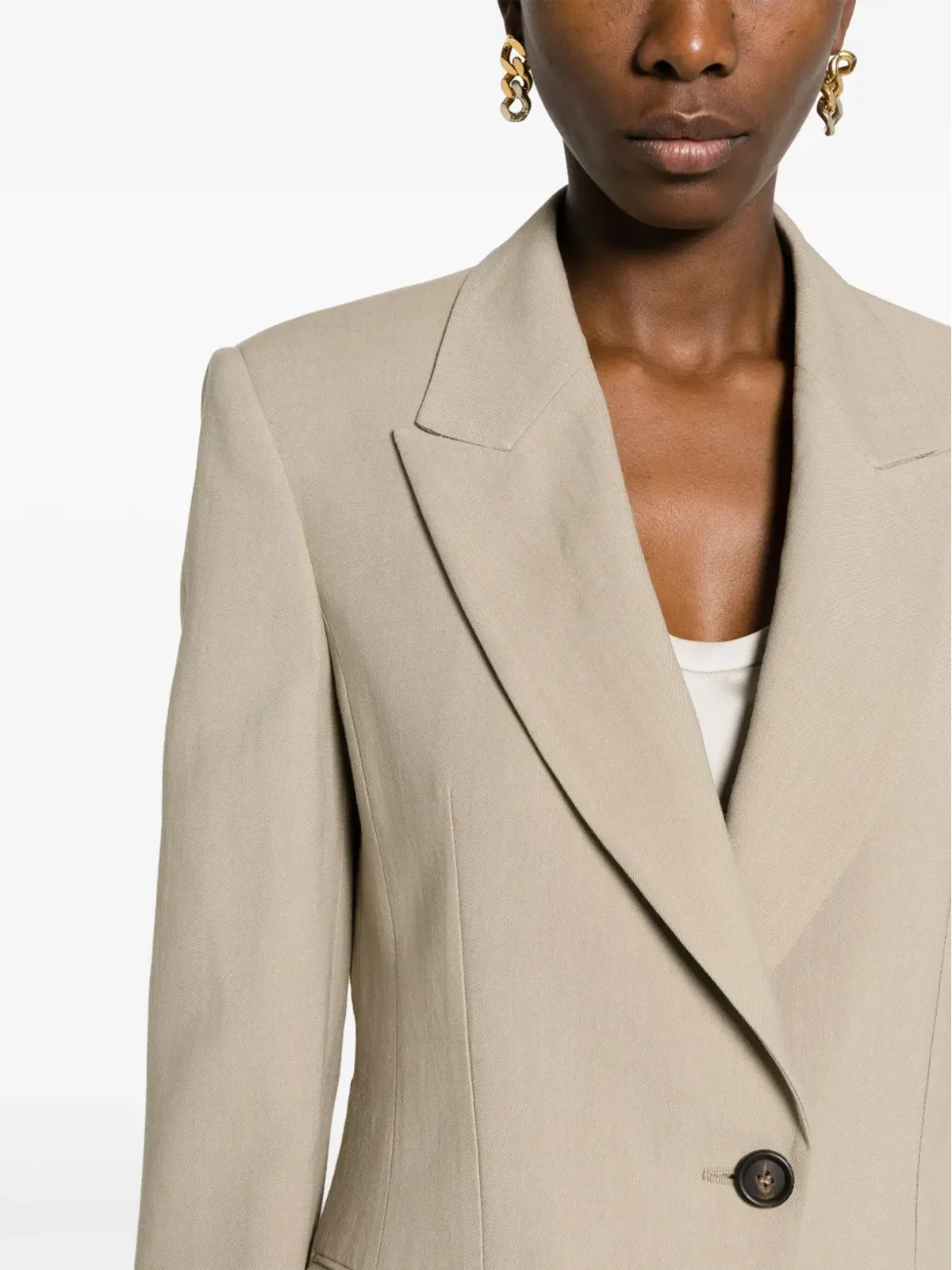 Brunello Cucinelli ピークラペル付きニットブレザー - ニュートラル - 画像5