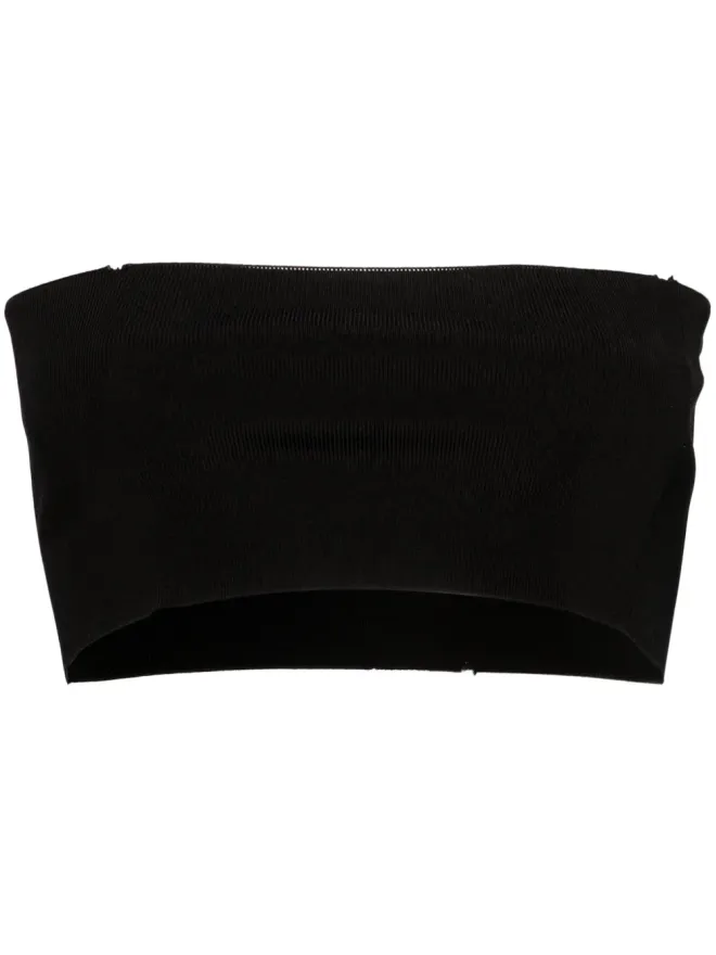 Fabiana Filippi Fabiana Filippi ファインリブ バンドゥ クロップトップ - ブラックの商品画像