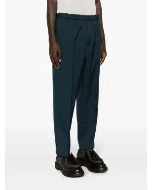 Jil Sander ゴム入りウエストのテーパードパンツ ブルー - サムネイル3