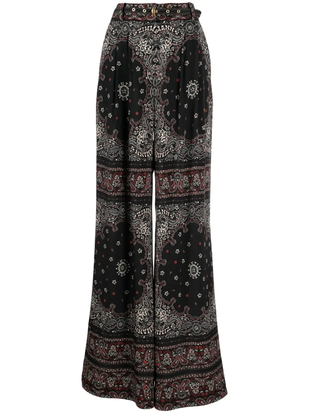 ZIMMERMANN バンダナ柄ワイドレッグパンツ - 画像1