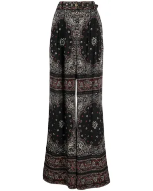 ZIMMERMANN バンダナ柄ワイドレッグパンツ - サムネイル1