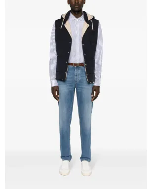 Brunello Cucinelli ミッドライズ スリムジーンズ ブルー - サムネイル2