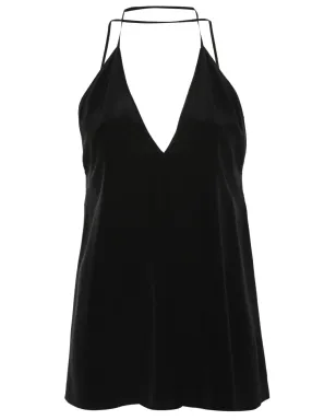 TOTEME V-neck スパゲッティストラップ トップ - ブラック - サムネイル1