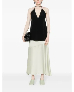 TOTEME V-neck スパゲッティストラップ トップ - ブラック - サムネイル2