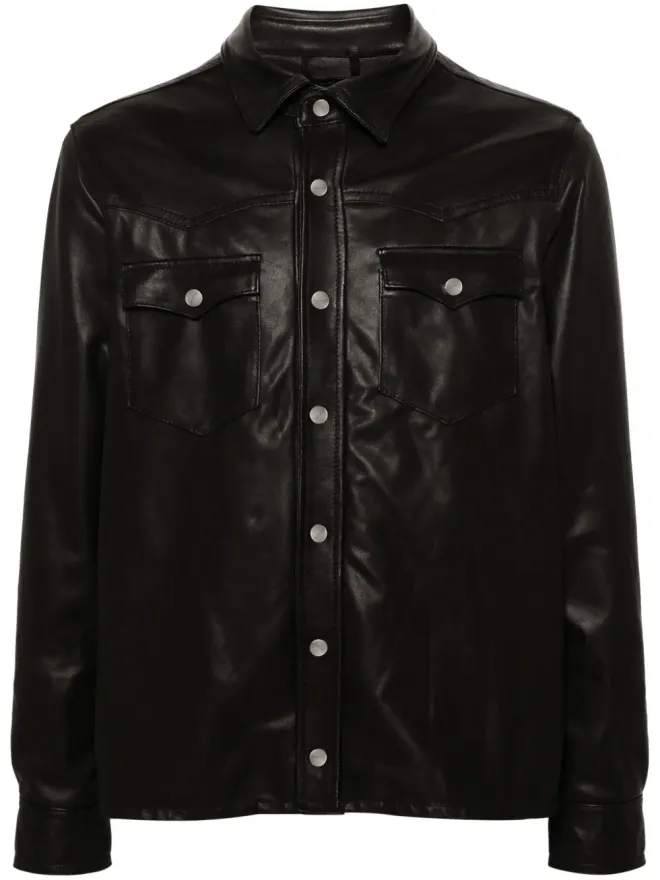 Giorgio Brato Giorgio Brato レザーシャツジャケットの商品画像