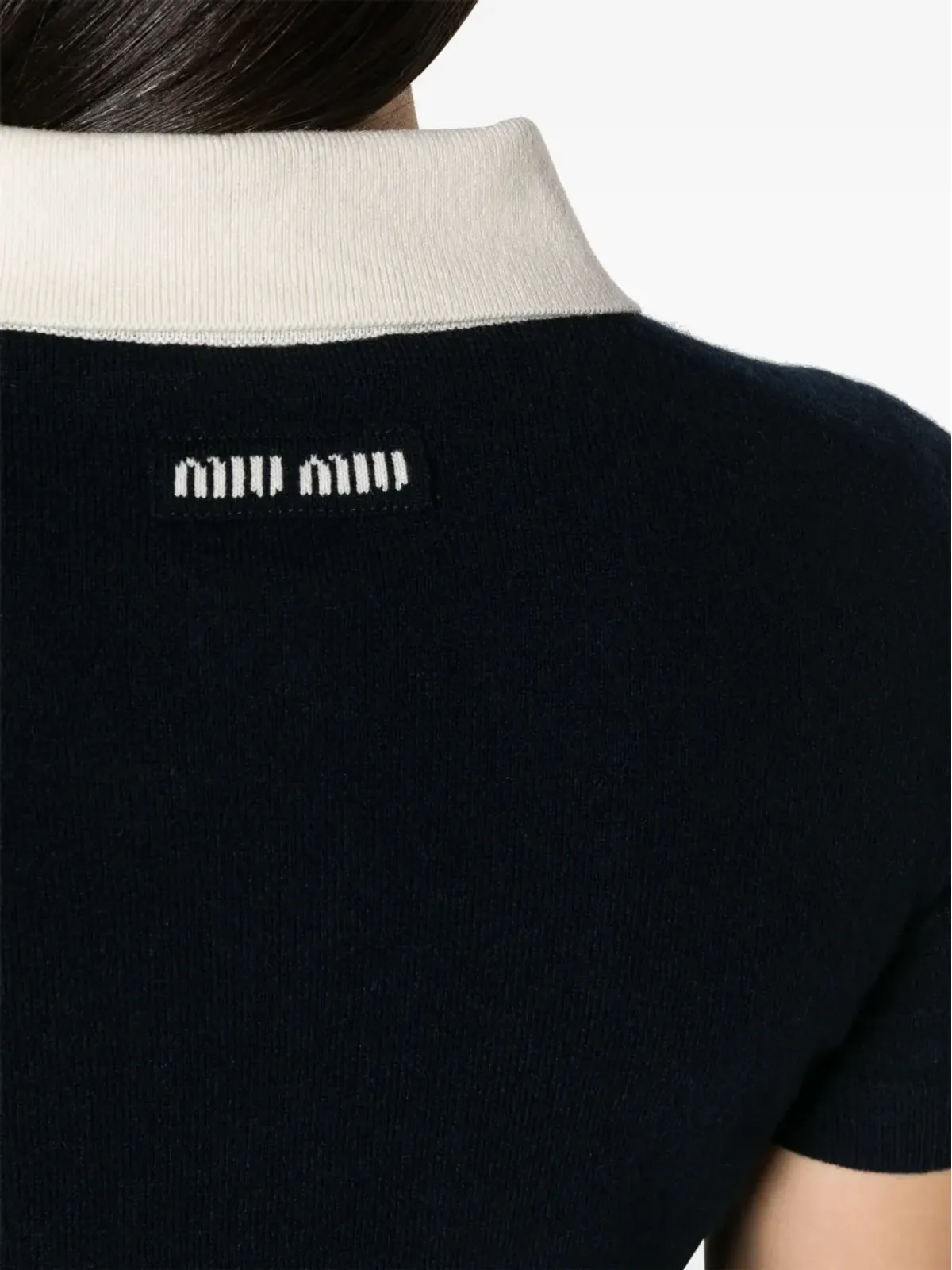 Miu Miu 細密編みのカシミヤドレス - ブルー - 画像5