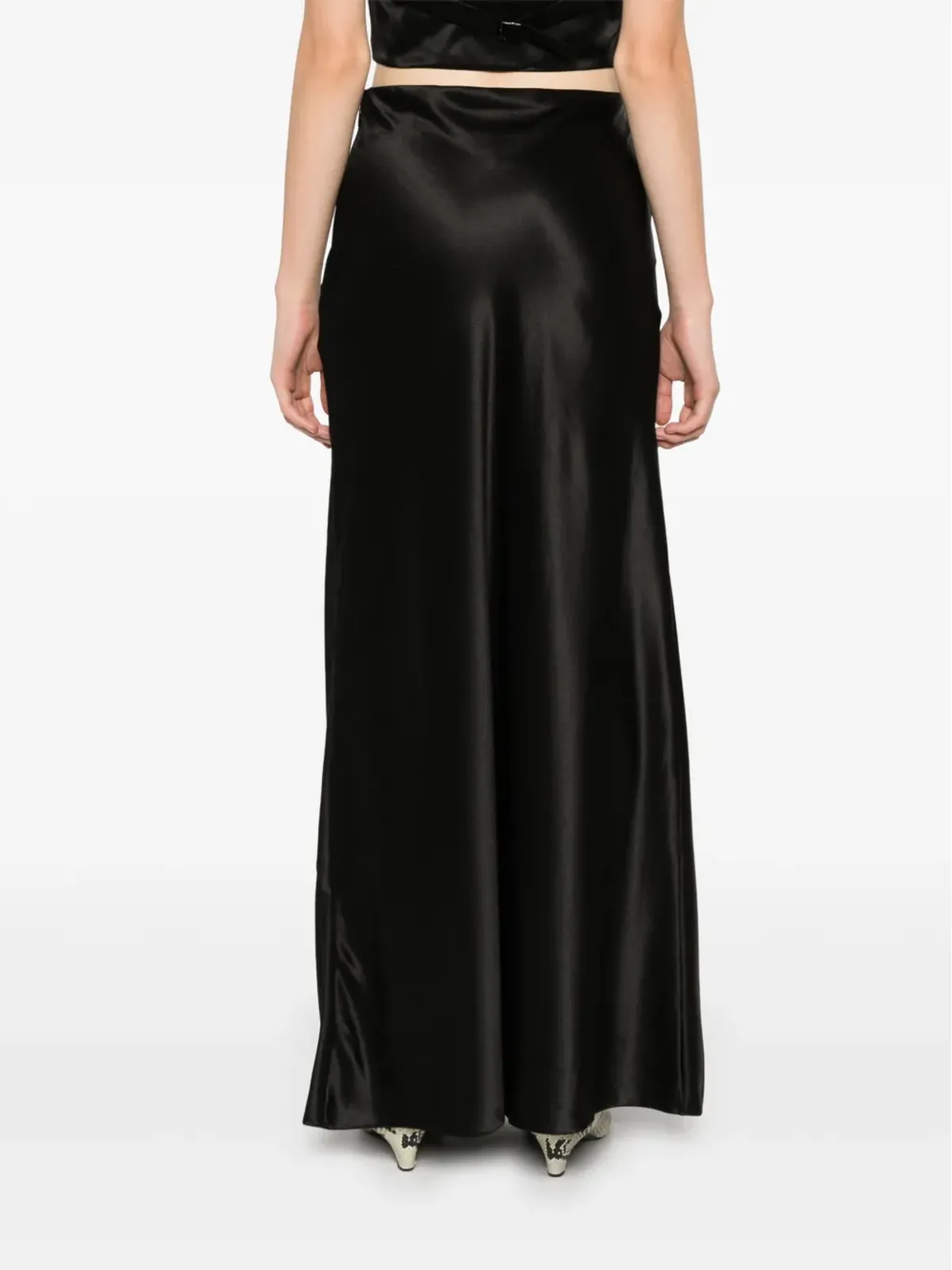 Saint Laurent シルクマキシスカート - 画像4