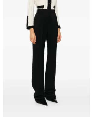 Saint Laurent ハイウエストパンツ - ブラック - サムネイル3