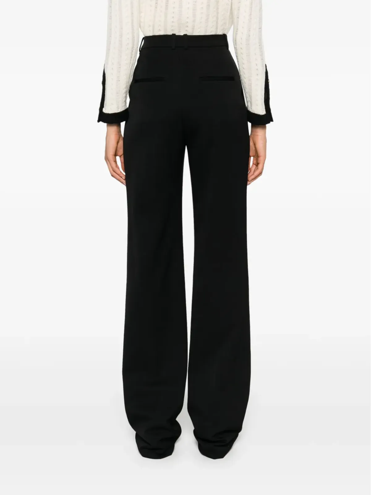 Saint Laurent ハイウエストパンツ - ブラック - 画像4