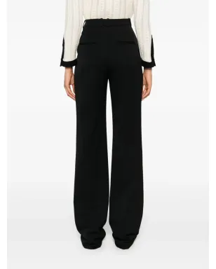 Saint Laurent ハイウエストパンツ - ブラック - サムネイル4