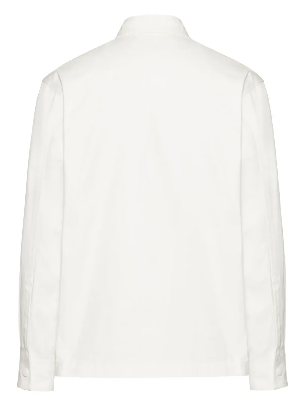 Valentino Garavani V-detail キャンバス シャツジャケット ホワイト - 画像2