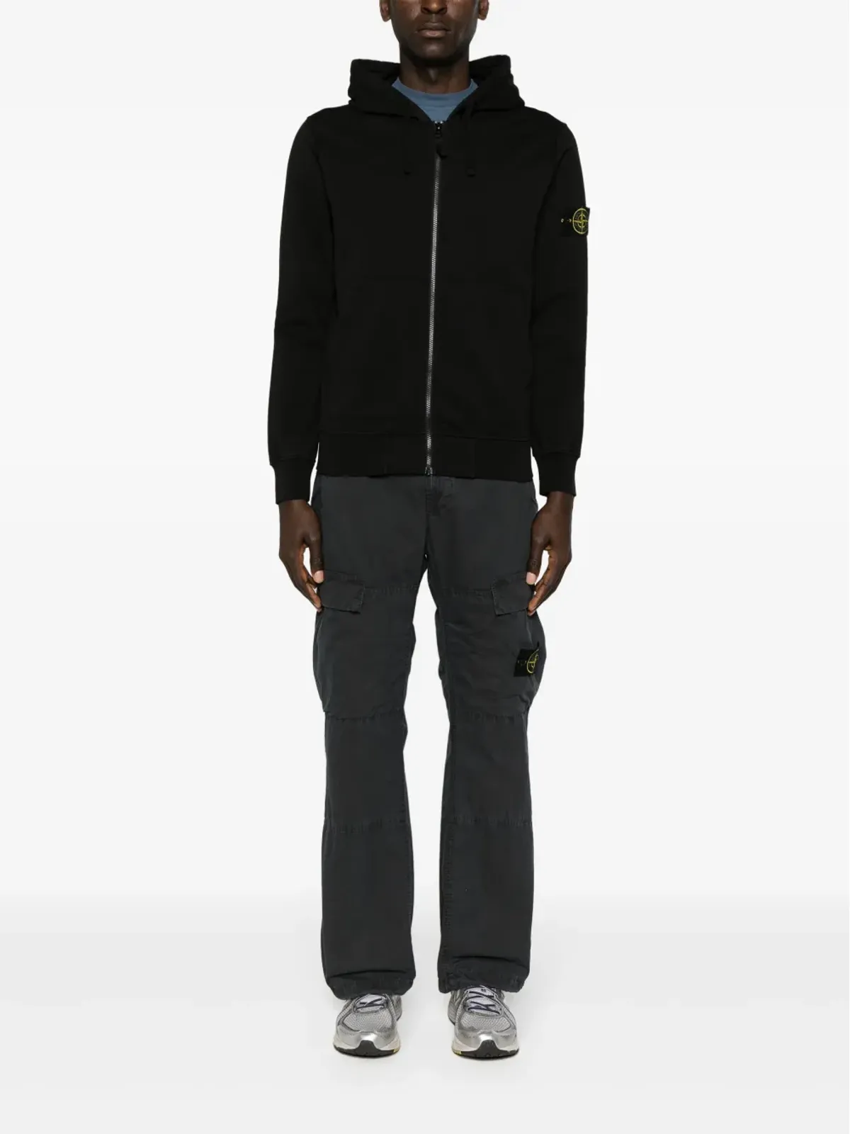 Stone Island コンパスバッジ コットンフーディー - 画像2