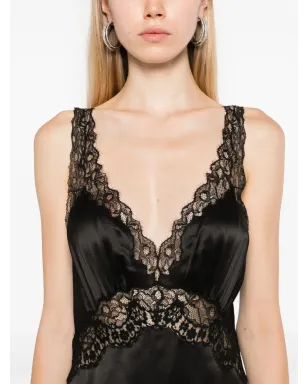 Saint Laurent レースパネル ミディドレス - サムネイル5