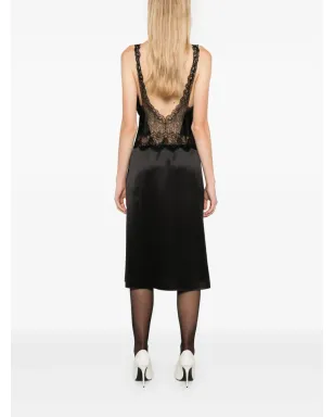 Saint Laurent レースパネル ミディドレス - サムネイル4