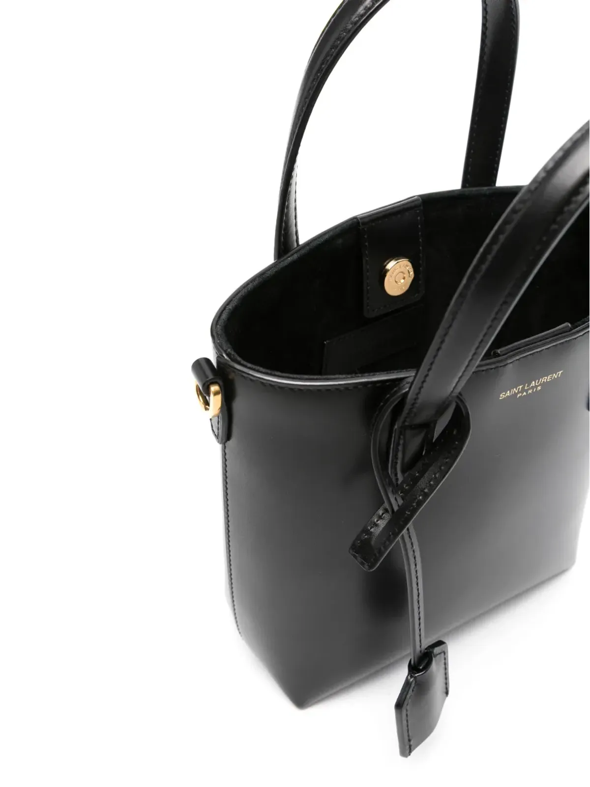 Saint Laurent ミニショッピング レザー トートバッグ - 画像5