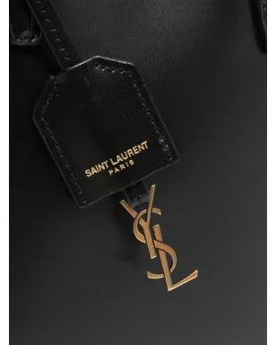 Saint Laurent ミニショッピング レザー トートバッグ - サムネイル4