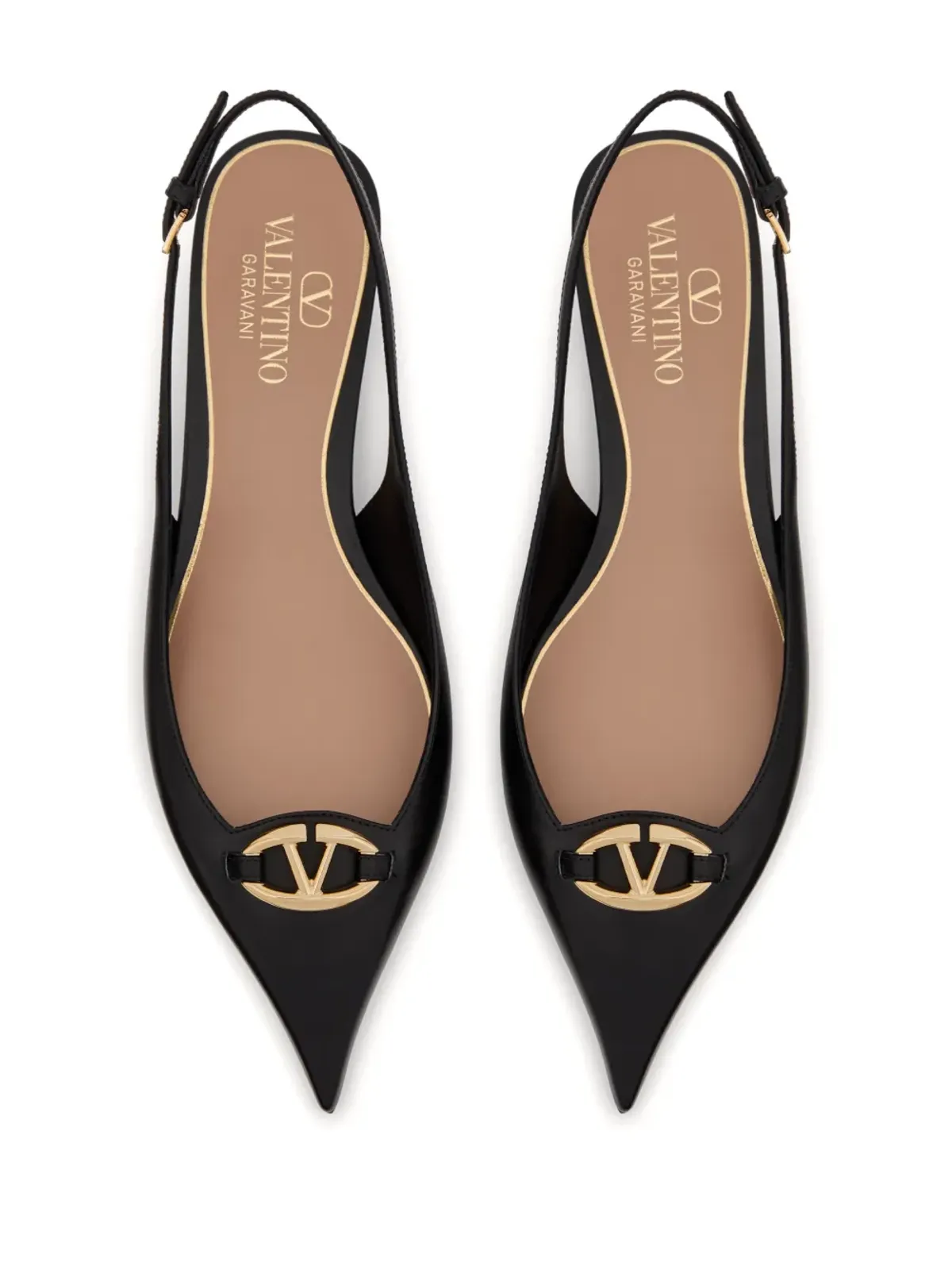 Valentino Garavani 20mm Vロゴ ザ・ボールド・エディション スリングバックパンプス - ブラック - 画像4