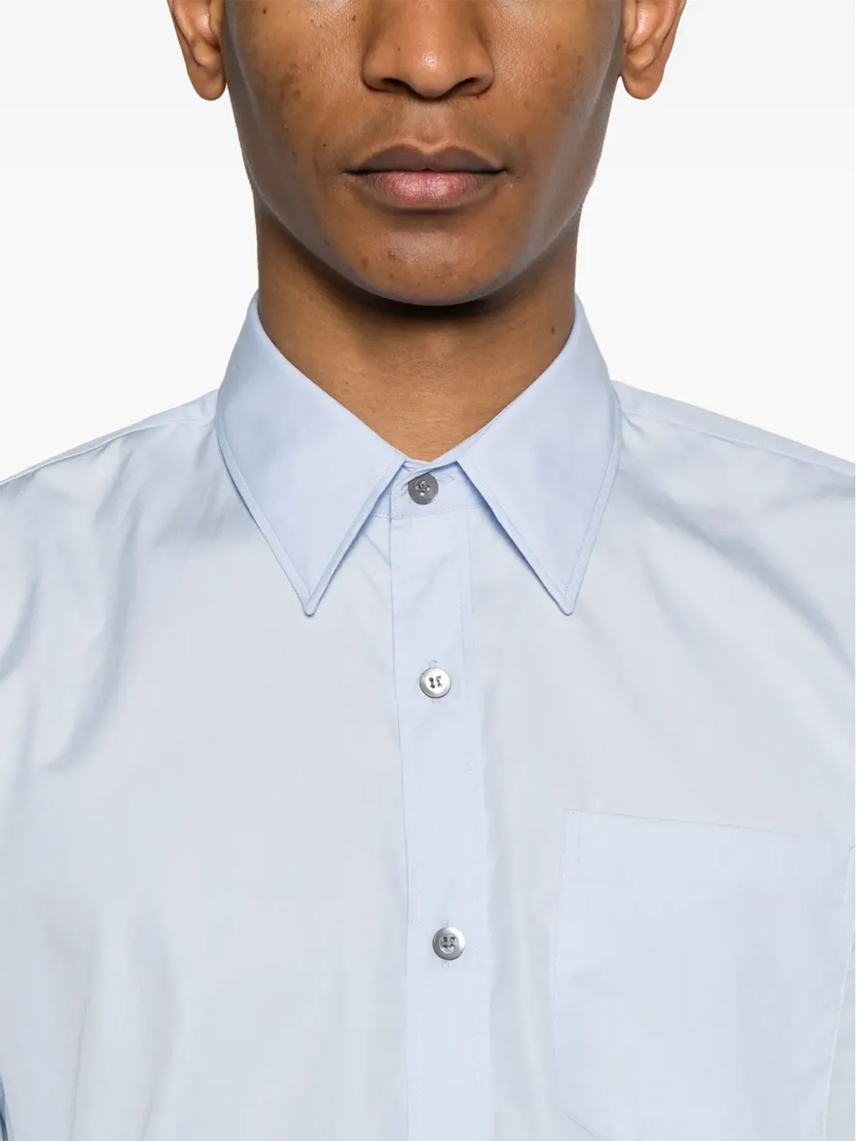 DRIES VAN NOTEN ストレートカラー コットンシャツ - 画像5
