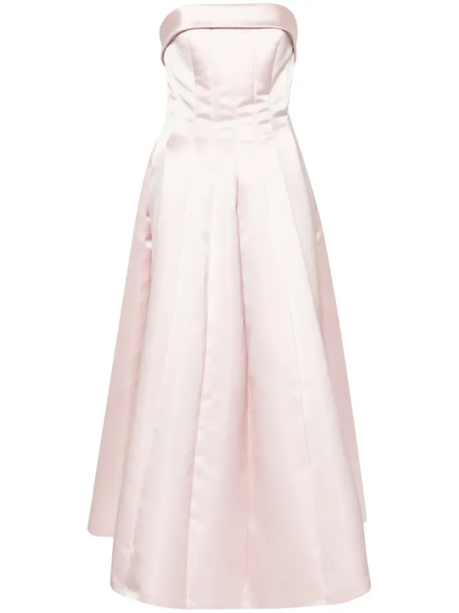 Philosophy Di Lorenzo Serafini Philosophy Di Lorenzo Serafini strapless satin midi dress - Pinkの商品画像