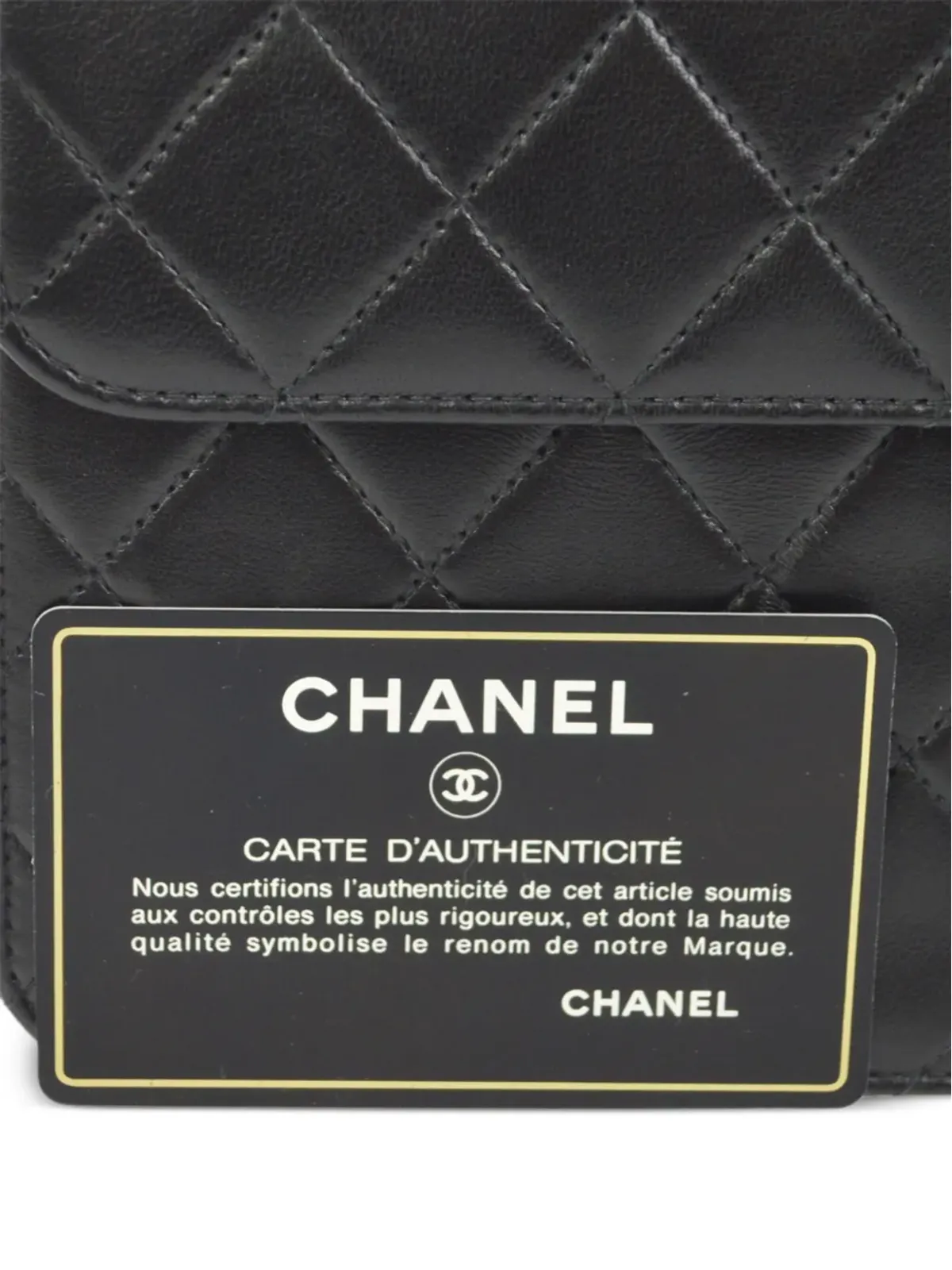 CHANEL ビンテージ 2000年頃 中型 ハーフフラップ ショルダーバッグ ブラック - 画像5