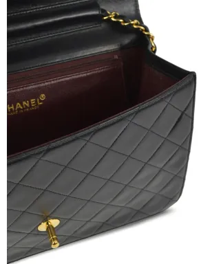 CHANEL ビンテージ 2000年頃 中型 ハーフフラップ ショルダーバッグ ブラック - サムネイル4