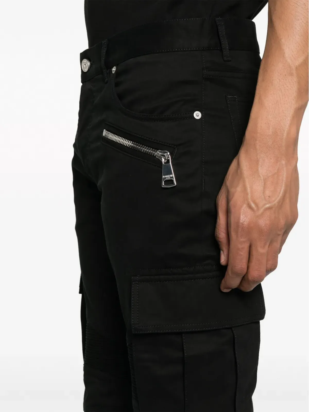 Balmain カーゴポケット付きストレッチコットン トラウザー - 画像5