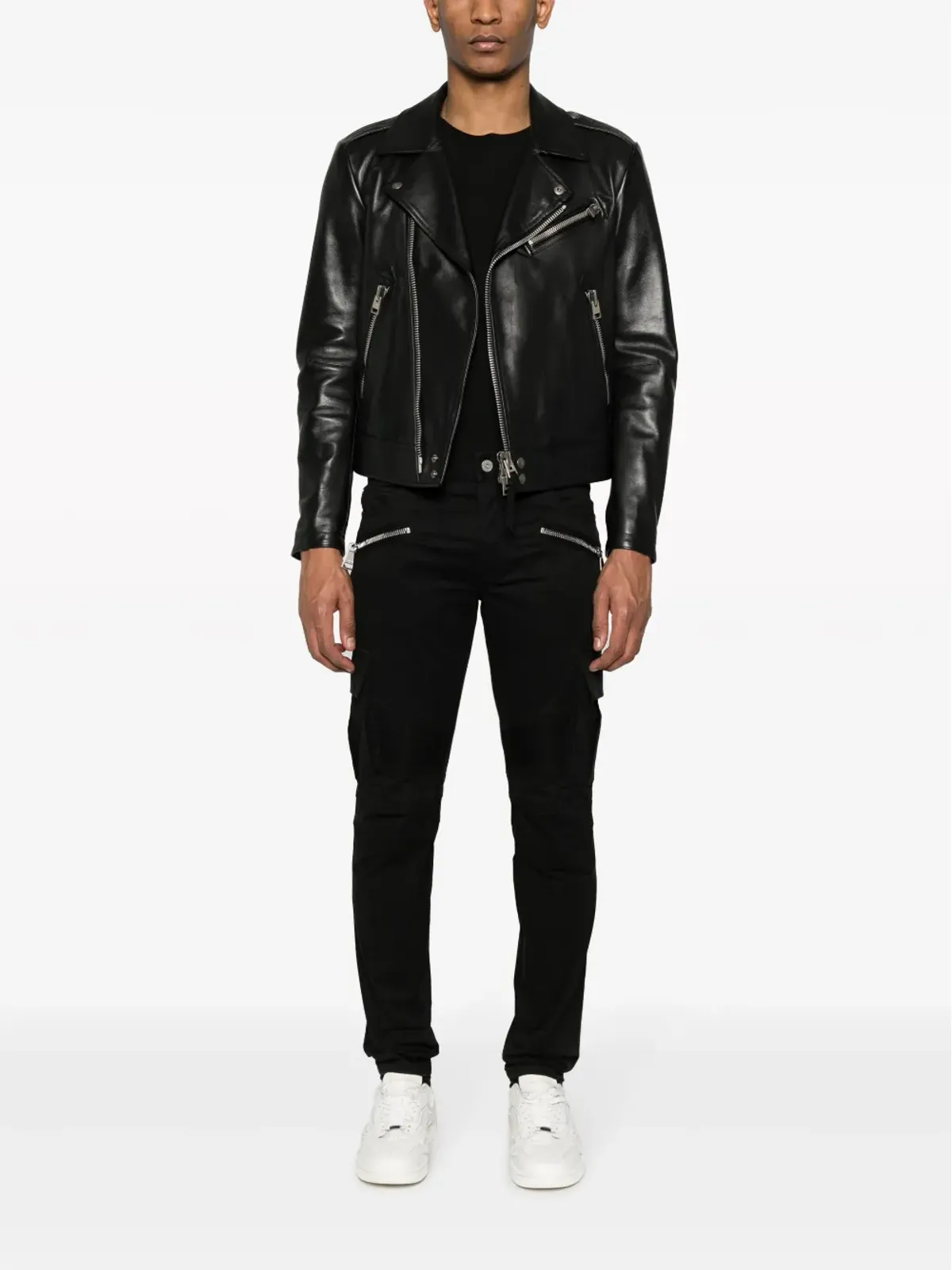 Balmain カーゴポケット付きストレッチコットン トラウザー - 画像2